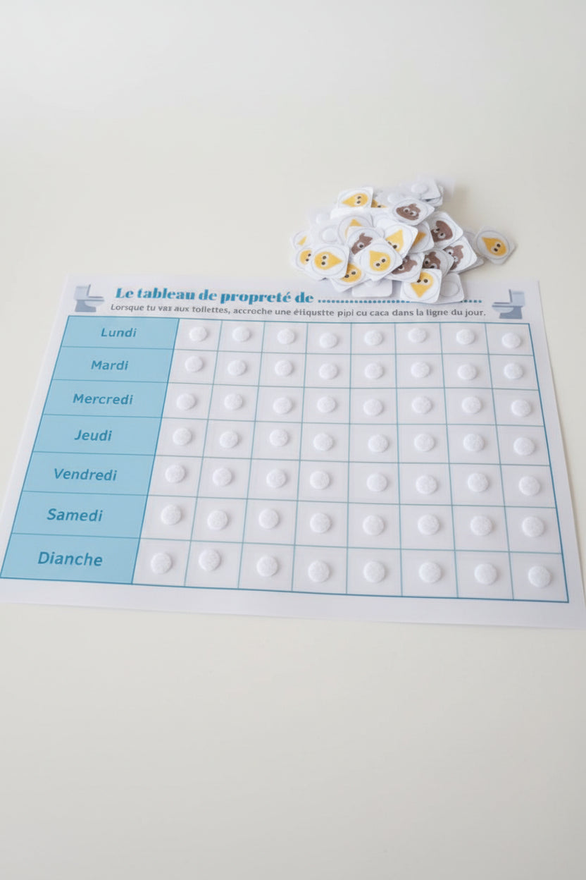 J'apprends à être propre.